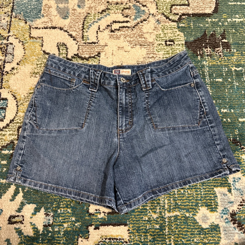 Faded Glory Jean Shorts Medium Wash Cut-Off Style